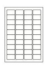 1 Feuille de 40 étiquettes vierges pour cartouches HP 339 Canon 545