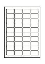 1 Feuille de 40 étiquettes vierges pour cartouches HP 339 Canon 545