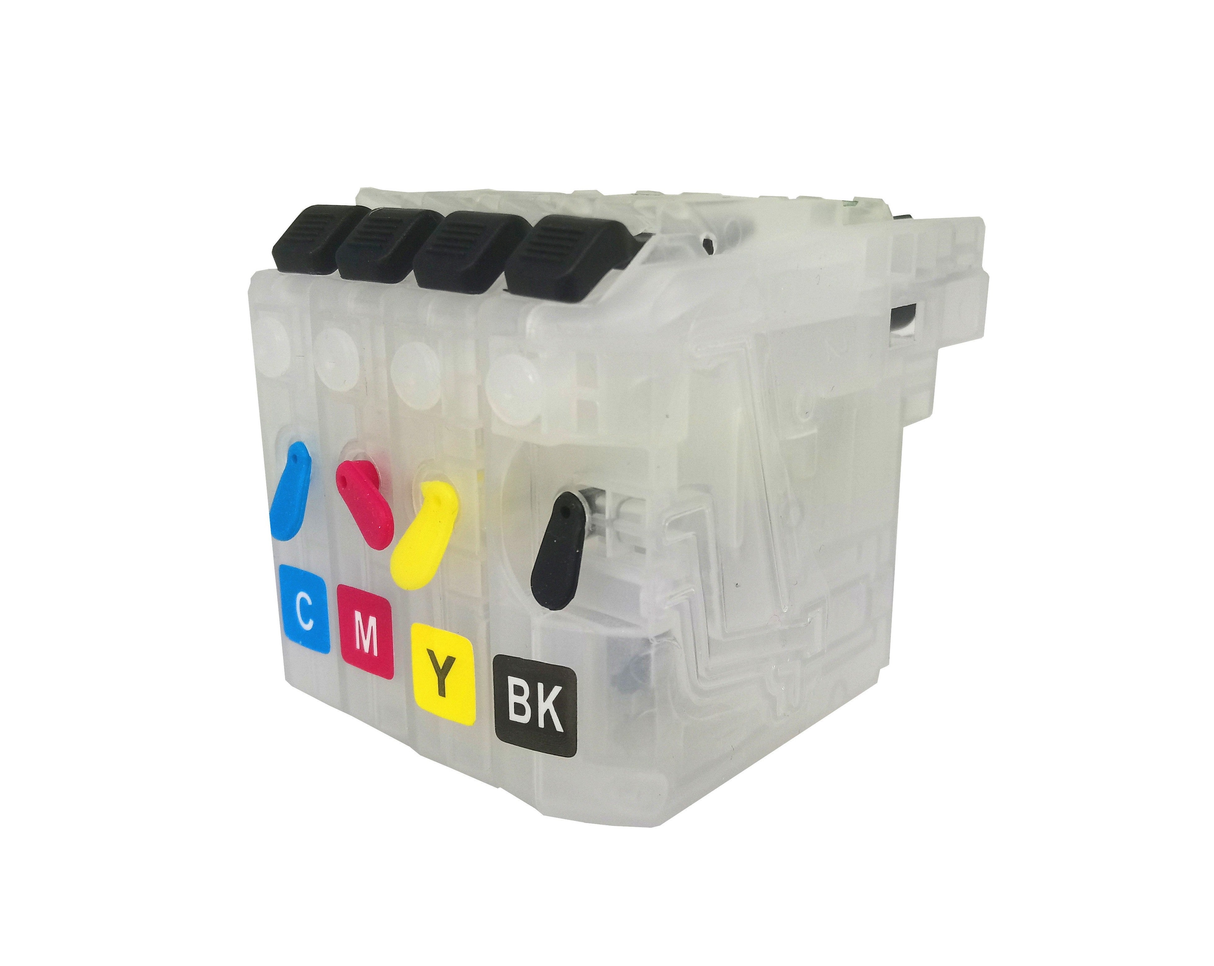 Cartouches Rechargeables pour Brother LC123 CMYK